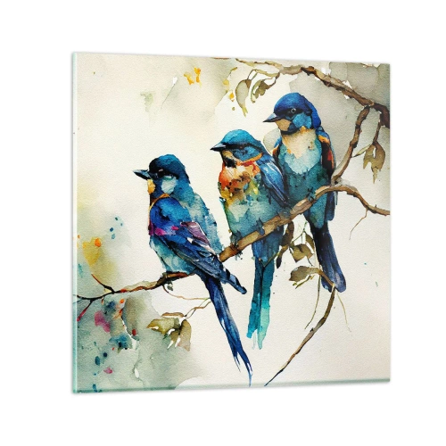 Billede på glas - Er han fornærmet? - 30x30 cm