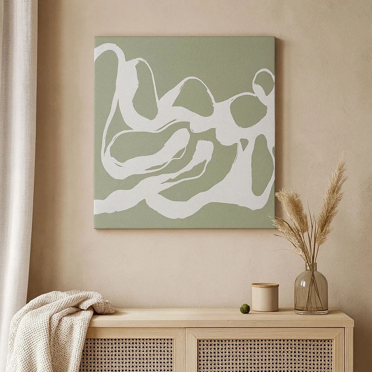 Lærredstryk - Billede på lærred - Rummets kald - 30x30 cm