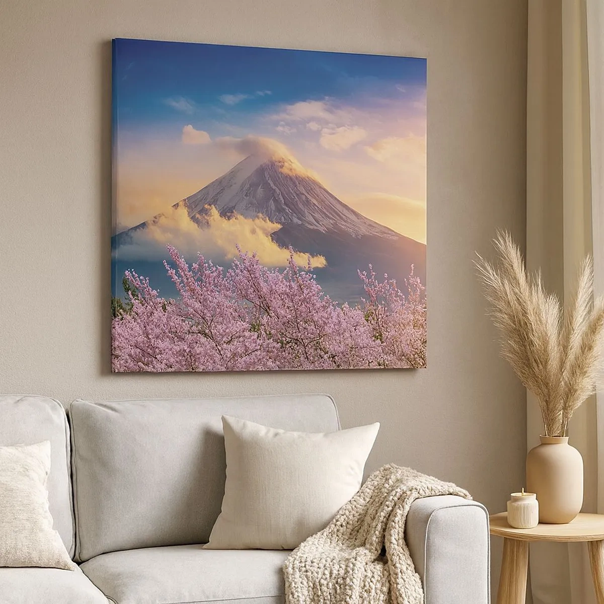 Lærredstryk - Billede på lærred - Japansk hellighed - 30x30 cm