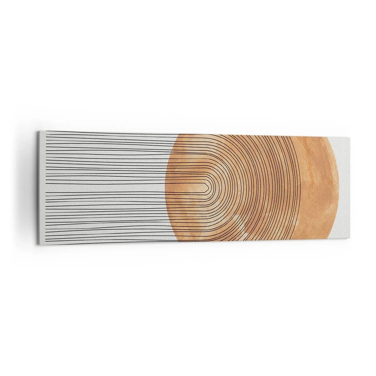 Lærredstryk - Billede på lærred - En solrig komposition - 160x50 cm