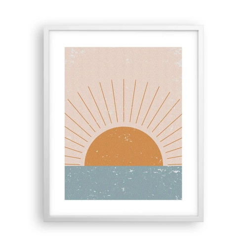 Plakat i hvid ramme - Et dagligt mirakel - 40x50 cm