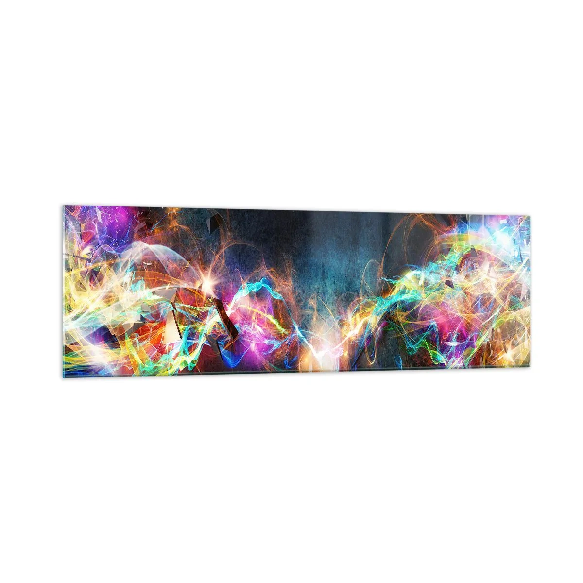 Billede på glas - Glædeligt imod mørket - 160x50 cm