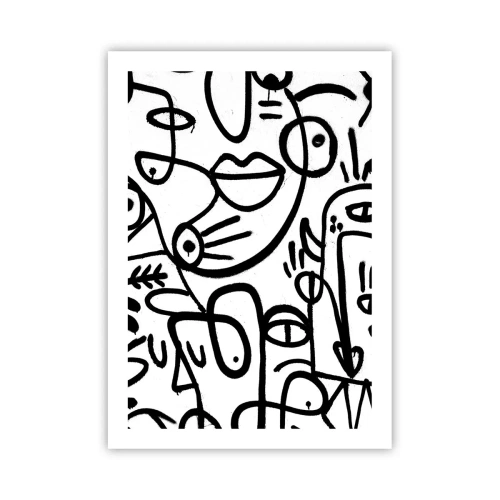 Plakat - Ansigter og luftspejlinger - 50x70 cm