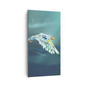 Lærredstryk - Billede på lærred - Den ørnelignende kraft i din flugt - 65x120 cm
