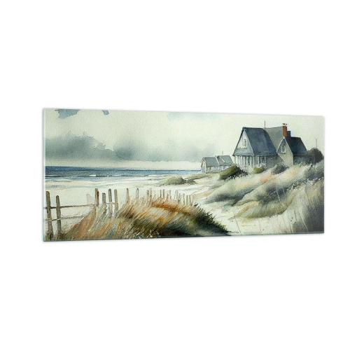 Billede på glas - Væk fra trængsel og travlhed - 100x40 cm