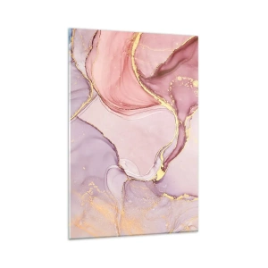 Billede på glas - Et kærtegn af farver - 80x120 cm