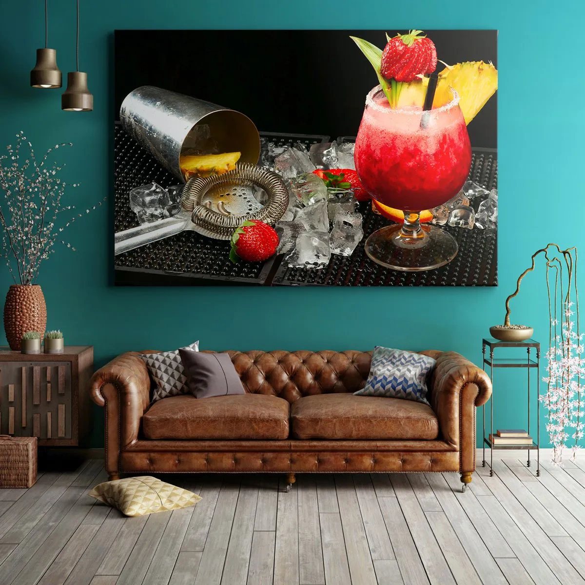 Lærredstryk - Billede på lærred - Fremkald smagen - 120x80 cm