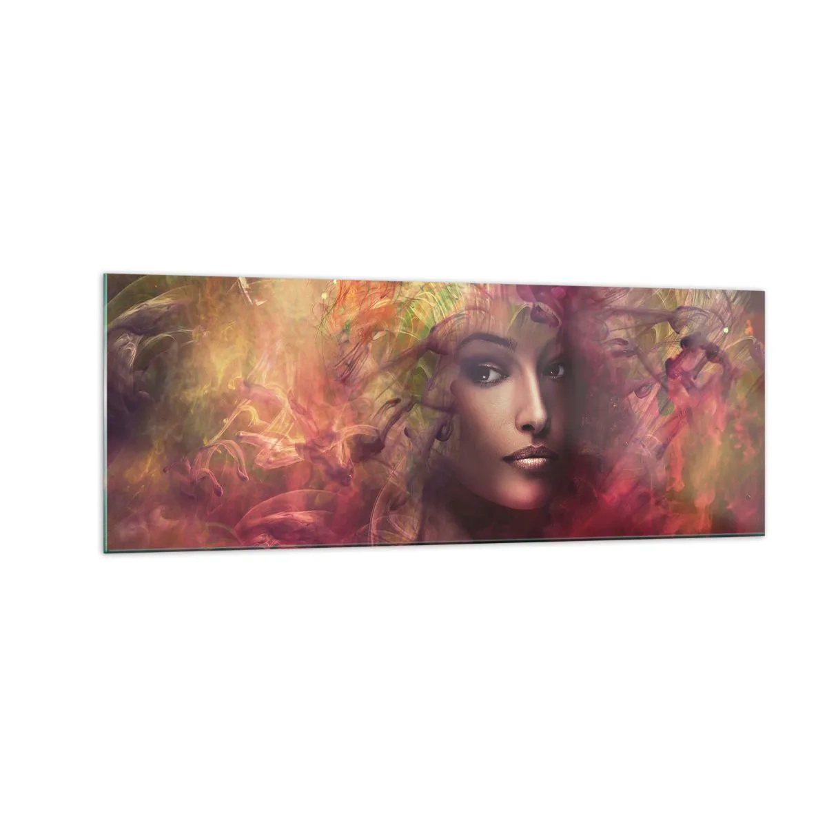 Billede på glas - Her er jeg! - 140x50 cm