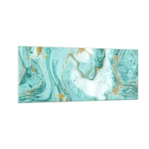 Billede på glas - Under den store bølge i Edo-perioden - 100x40 cm