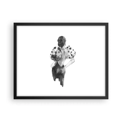 Plakat i sort ramme - Den gik lige forbi - 50x40 cm