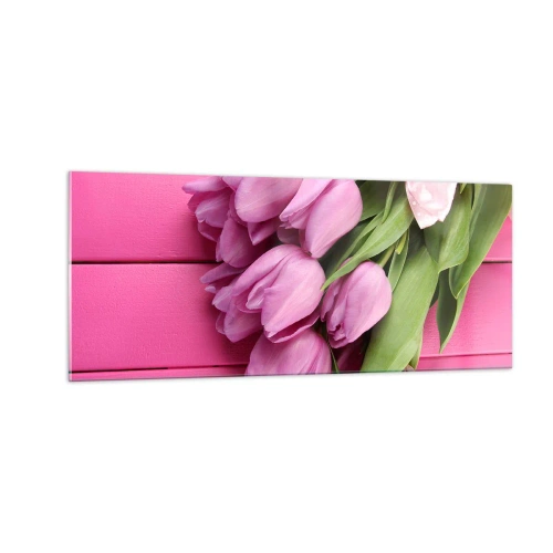 Billede på glas - Kun til dig - 100x40 cm