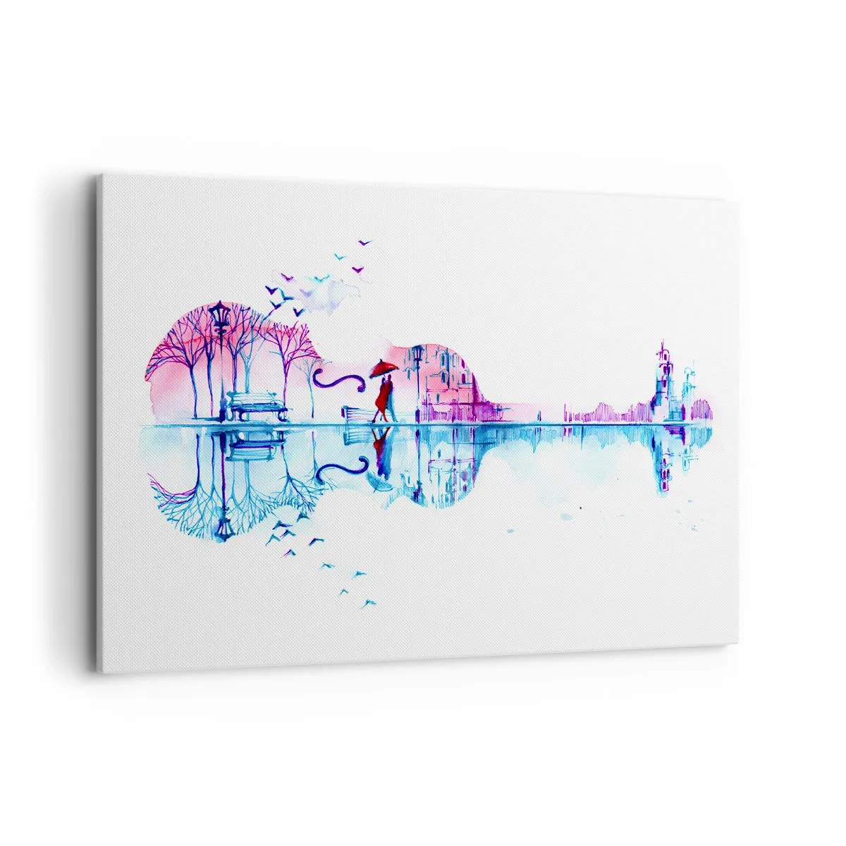 Lærredstryk - Billede på lærred - Jeg vil bringe jer regnvejrssange - 120x80 cm