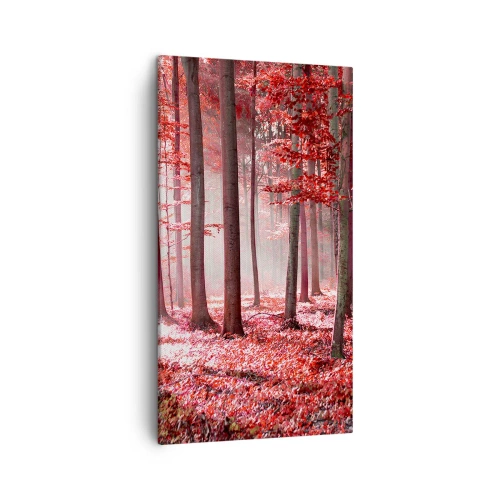 Lærredstryk - Billede på lærred - Rød er lige så smuk - 45x80 cm