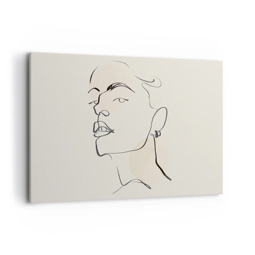 Lærredstryk - Billede på lærred - Et stolt blik - 120x80 cm