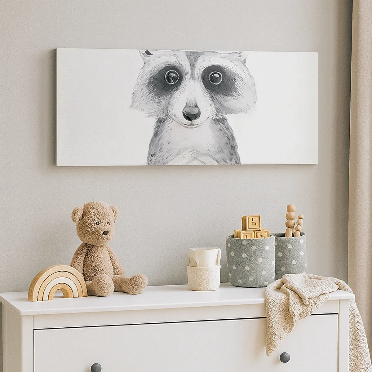 Lærredstryk - Billede på lærred - Et øjeblik til at trække på skuldrene - 30x30 cm