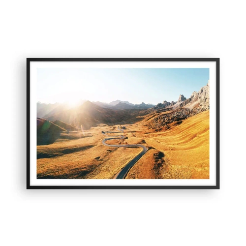 Plakat i sort ramme - I en gylden dal - 91x61 cm