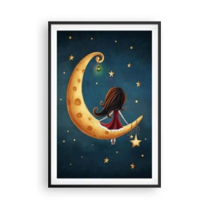 Plakat i sort ramme - Der var engang... - 61x91 cm