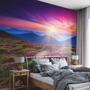 Fototapet på mål Standard Eco - Urter duftede friske bundter fra niw - Landskab, Bjerge, Blomster