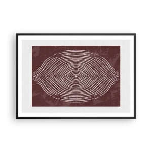 Plakat i sort ramme - Rummet taler - 100x70 cm