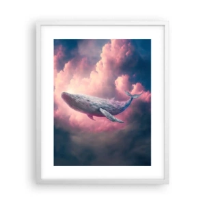 Plakat i hvid ramme - Tør dine øjne - 40x50 cm