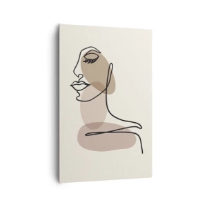 Lærredstryk - Billede på lærred - Lytter til sig selv - 80x120 cm