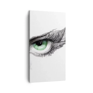 Lærredstryk - Billede på lærred - Smuk og klar til at angribe - 45x80 cm