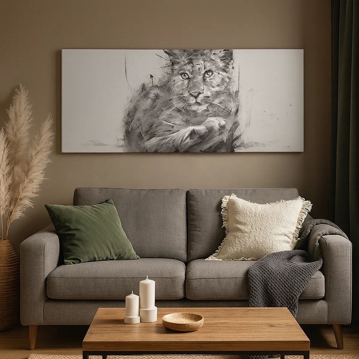 Lærredstryk - Billede på lærred - Ja, jeg lytter godt efter - 30x30 cm