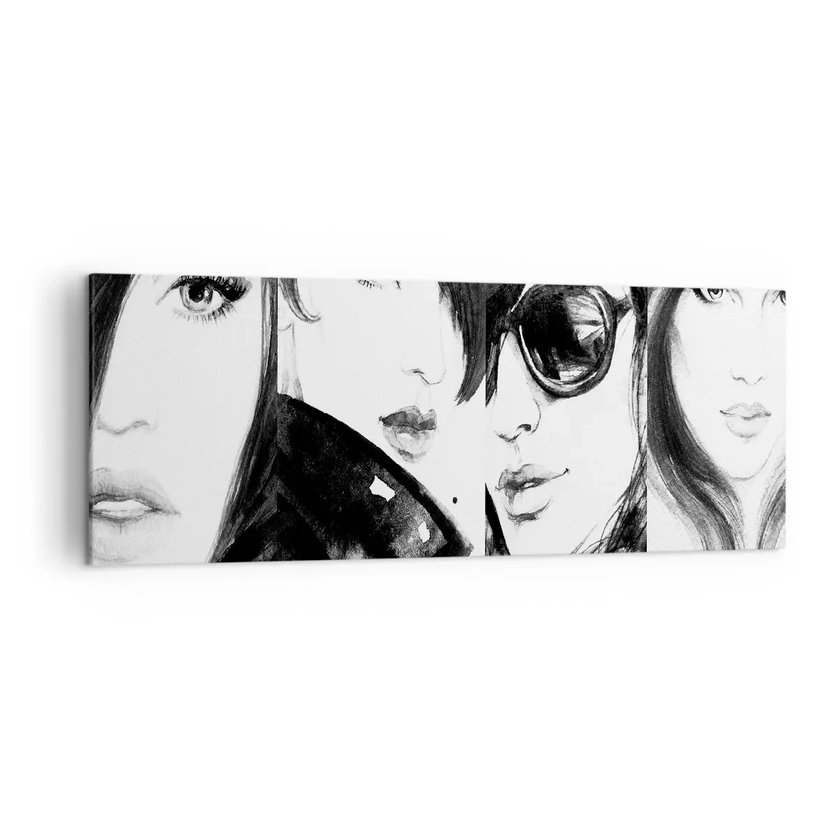 Lærredstryk - Billede på lærred - Skønhed mangedoblet - 140x50 cm