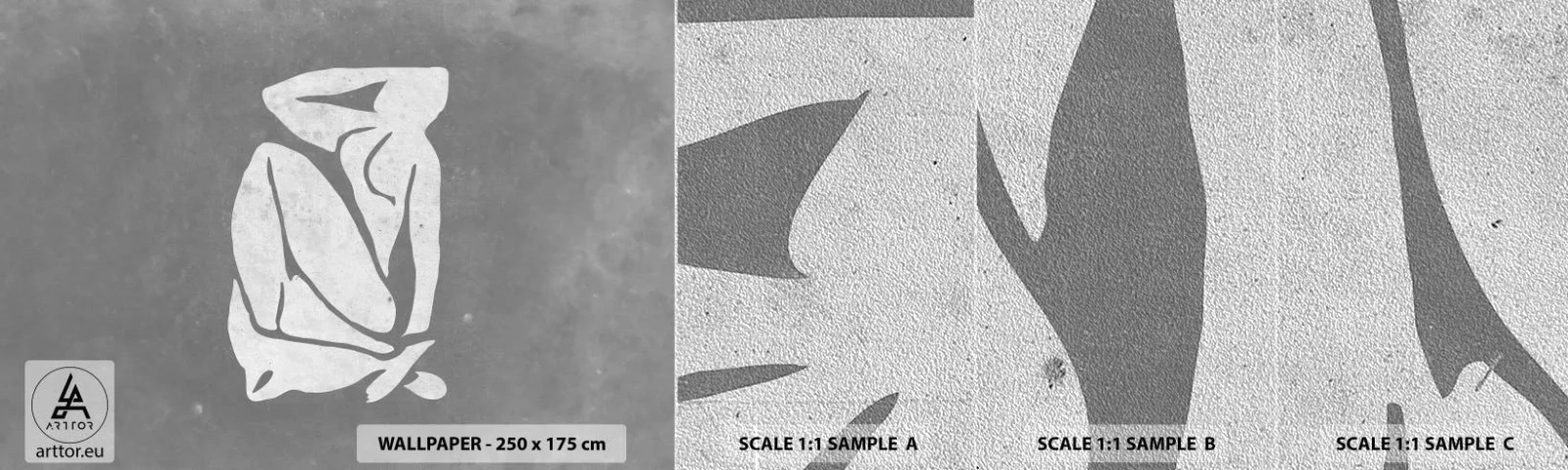 Prøve Fototapet Premium Sand - I drømmerier - Minimalistisk, Handling, Delikat - 100x30 cm