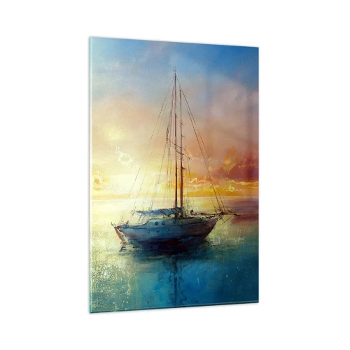 Billede på glas - I en gylden bugt - 80x120 cm