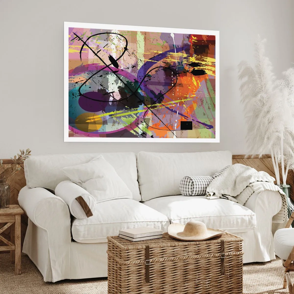 Plakat - Kan være lige eller rundt - 50x40 cm