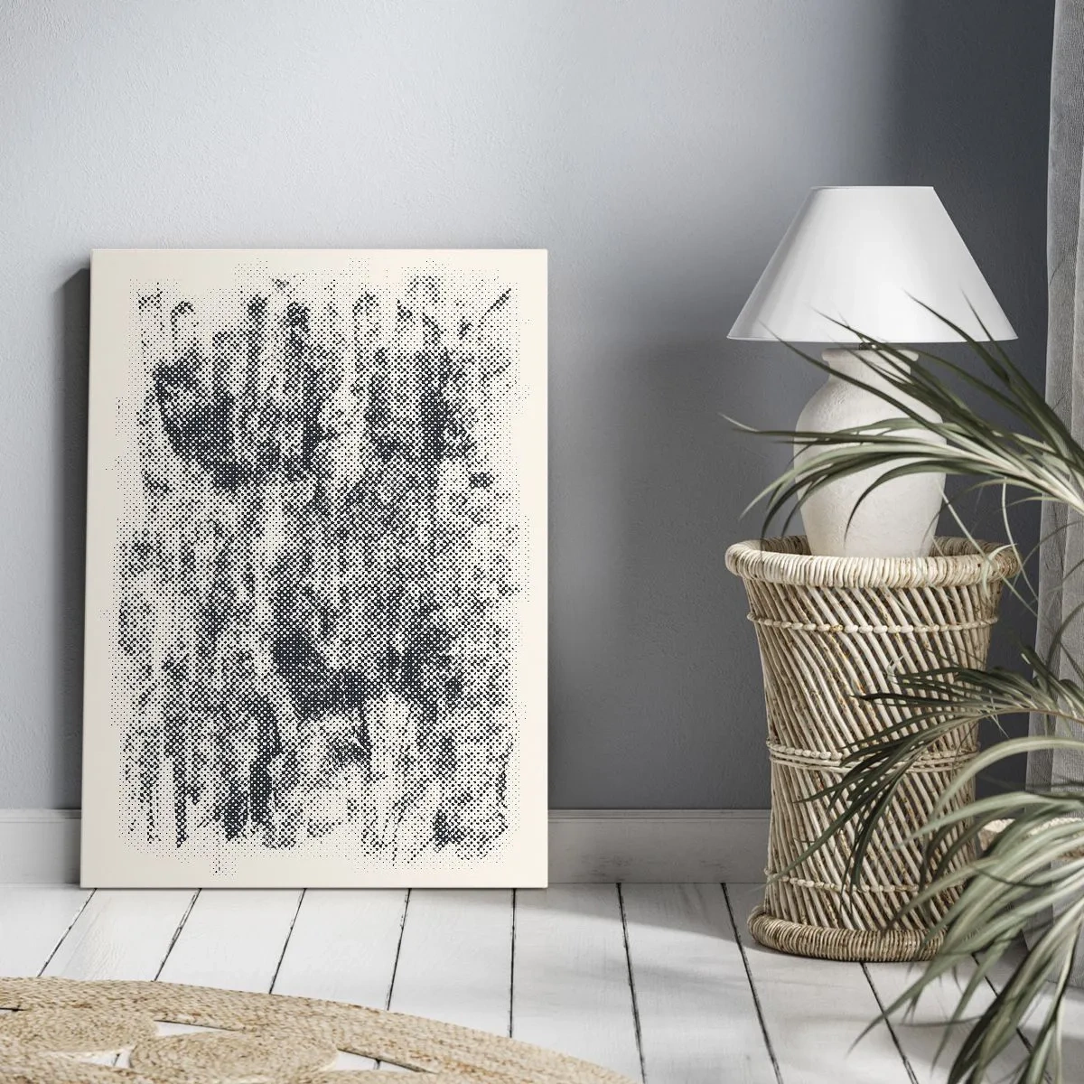 Lærredstryk - Billede på lærred - Tågeagtig sammensætning - 50x70 cm