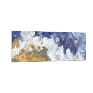 Billede på glas - Elementernes dans - 140x50 cm