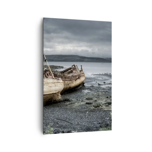 Lærredstryk - Billede på lærred - "Som et tegn på værdige strabadser opfyldt" - 80x120 cm