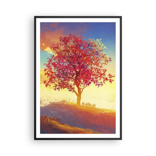 Plakat i sort ramme - Pilgrim på bestemmelsesstedet - 70x100 cm