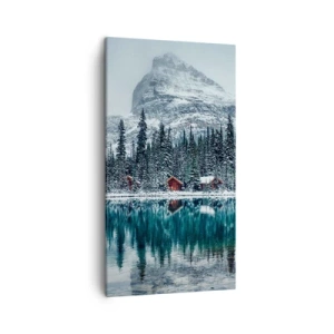Lærredstryk - Billede på lærred - En canadisk retræte - 45x80 cm