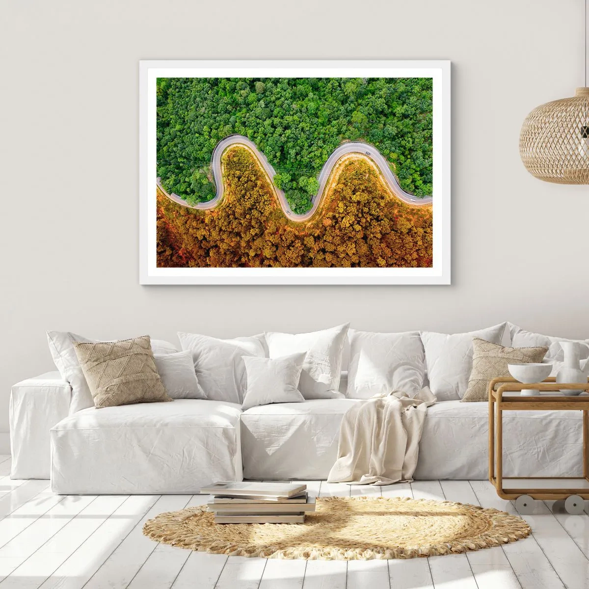 Plakat i hvid ramme - Grænser og gennembrud - 91x61 cm