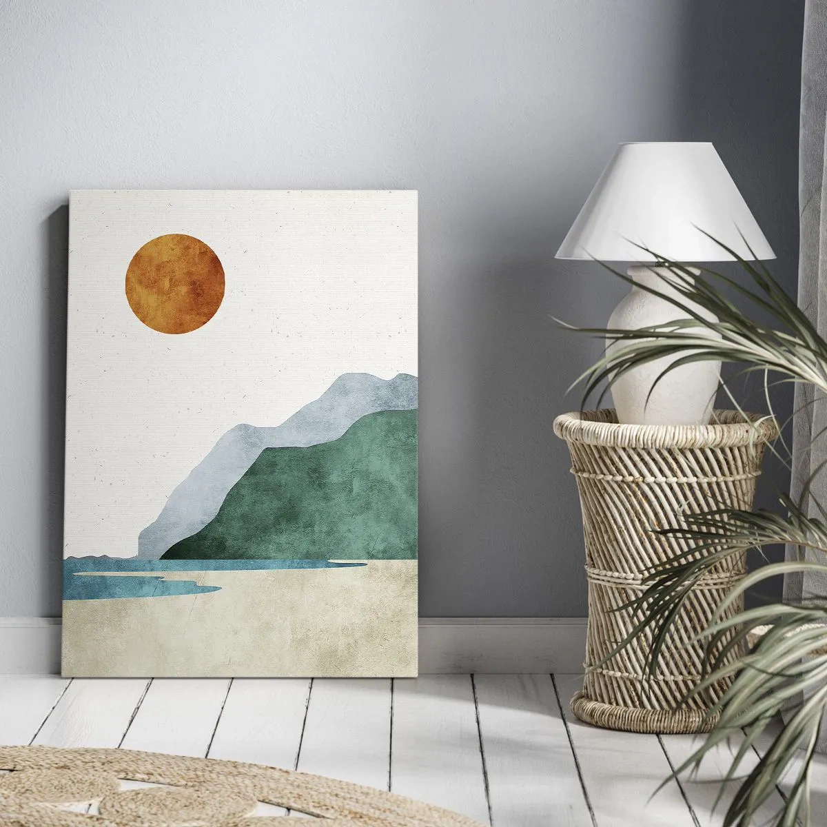 Lærredstryk - Billede på lærred - Landskab, som det burde være - 70x100 cm