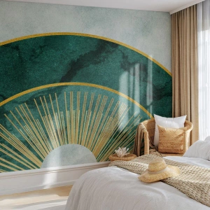 Fototapet Premium Sand - Et anderledes solsystem - Art Deco, Moderne, Abstraktion - 250x175 cm