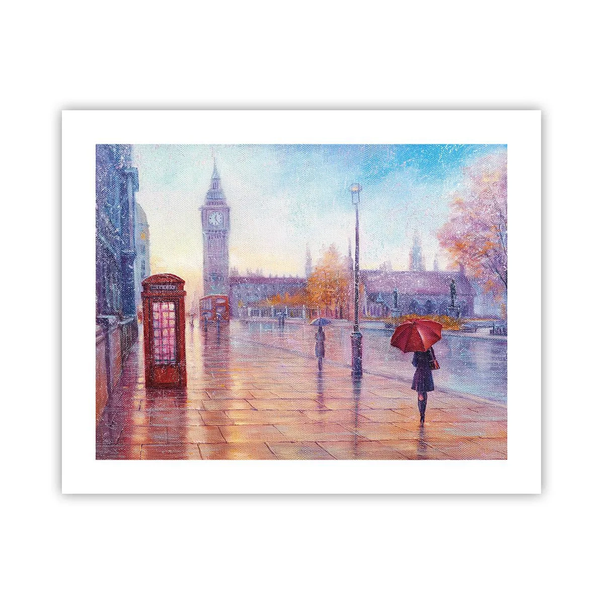 Plakat - En efterårsdag i London - 50x40 cm