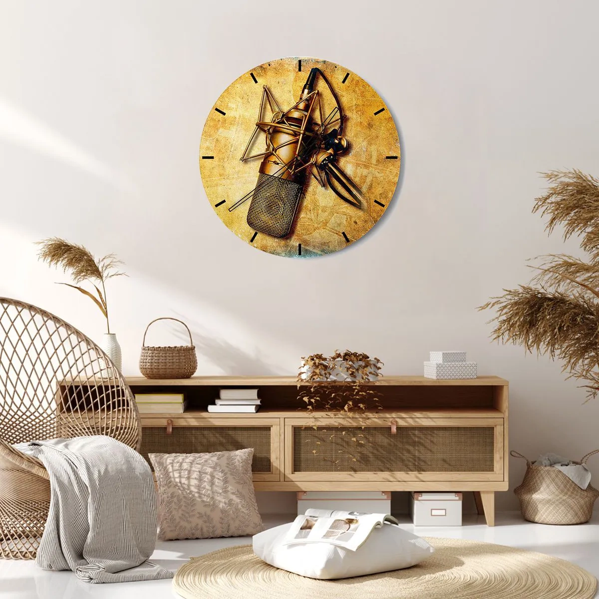 Vægur, Uret - Radioens gyldne år - 40x40 cm