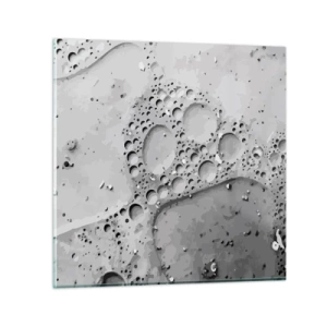 Billede på glas - Opskummet spor - 30x30 cm