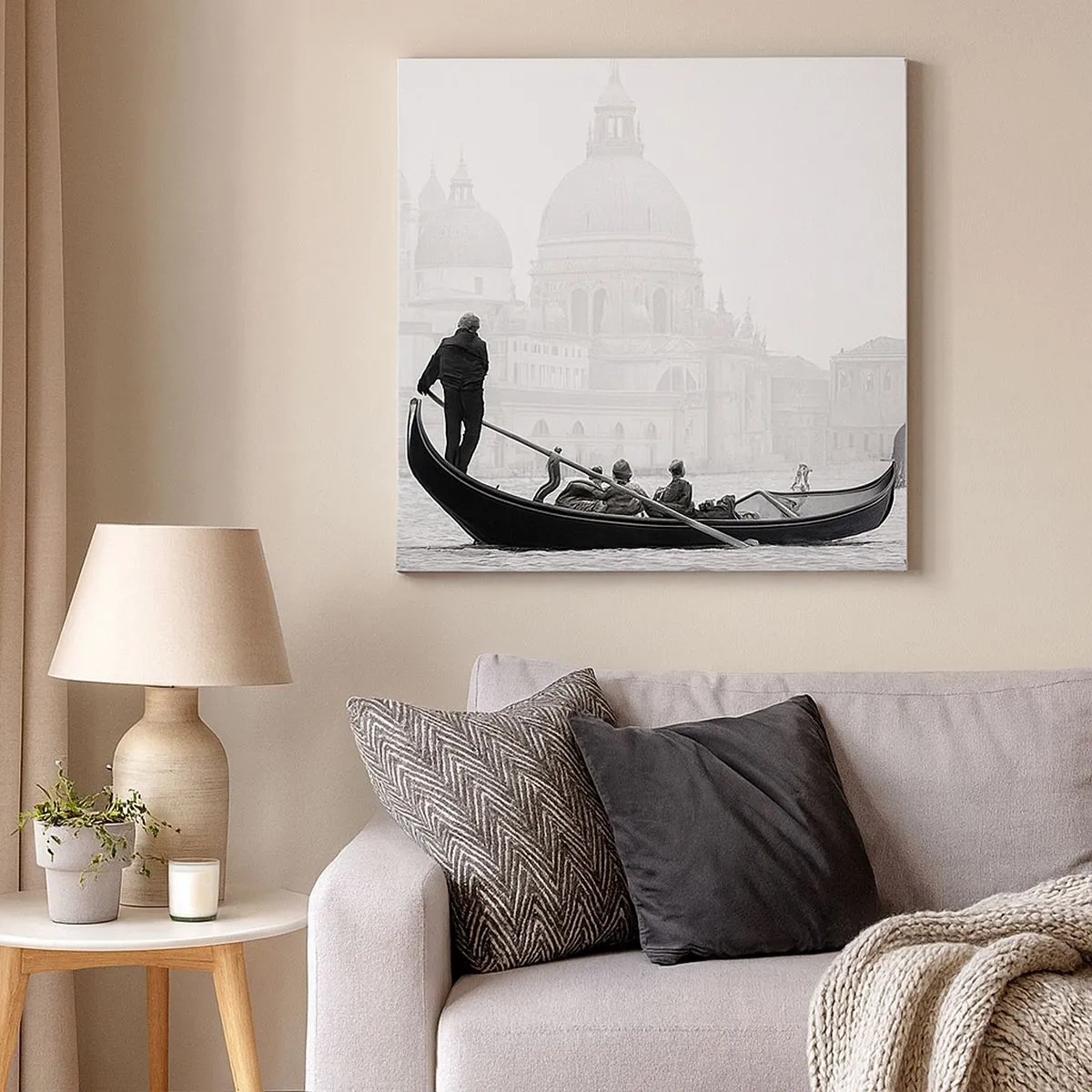 Lærredstryk - Billede på lærred - En rejse til skønhedens kilder - 30x30 cm