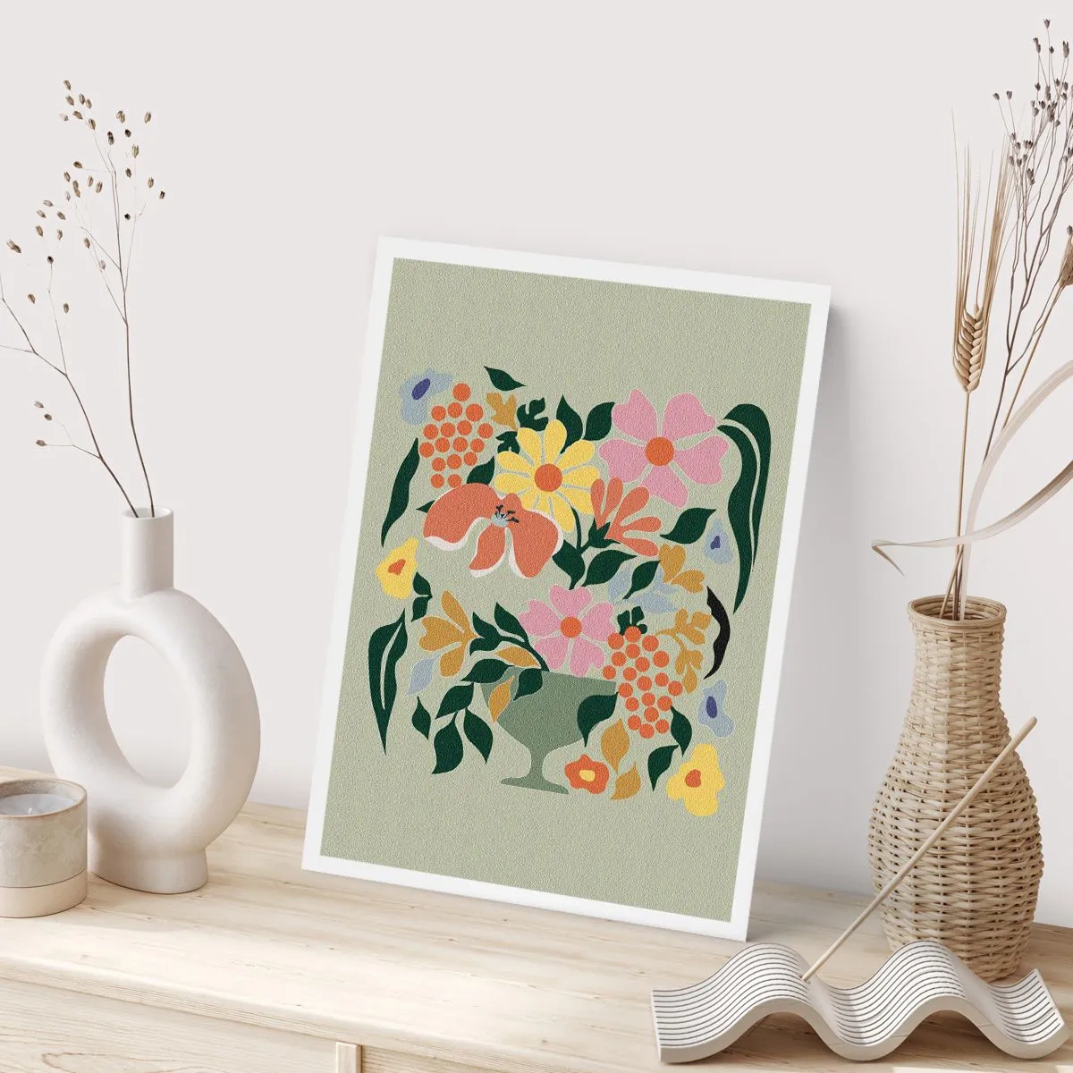 Plakat - En buket fuld af liv - 61x91 cm