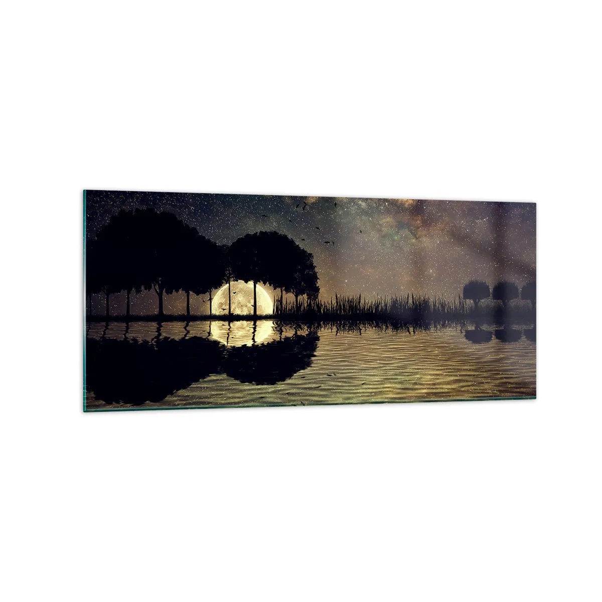 Billede på glas - En nat på kanten af verden - 120x50 cm