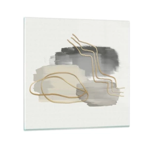 Billede på glas - Vedholdenhed og bevægelse - 40x40 cm