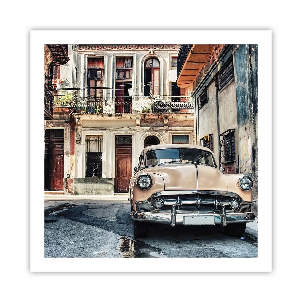 Plakat - Siesta i Havana - 60x60 cm