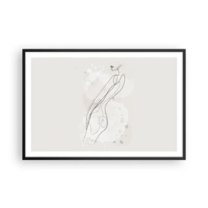 Plakat i sort ramme - At forvilde sig med blikket - 91x61 cm