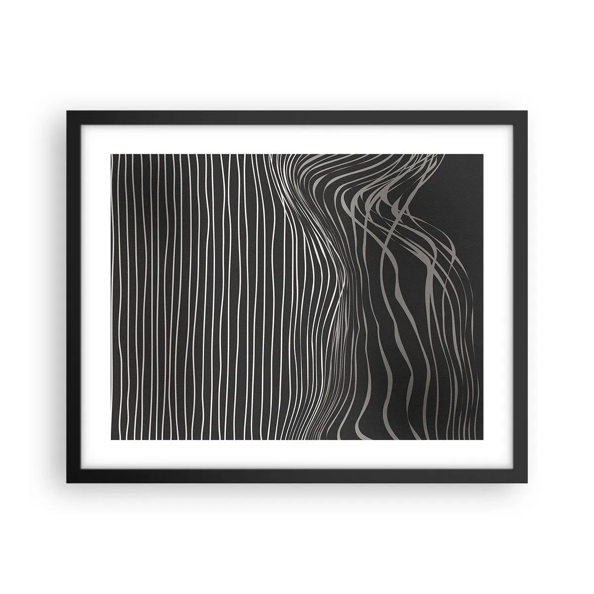 Plakat i sort ramme - Rytme og accent - 50x40 cm