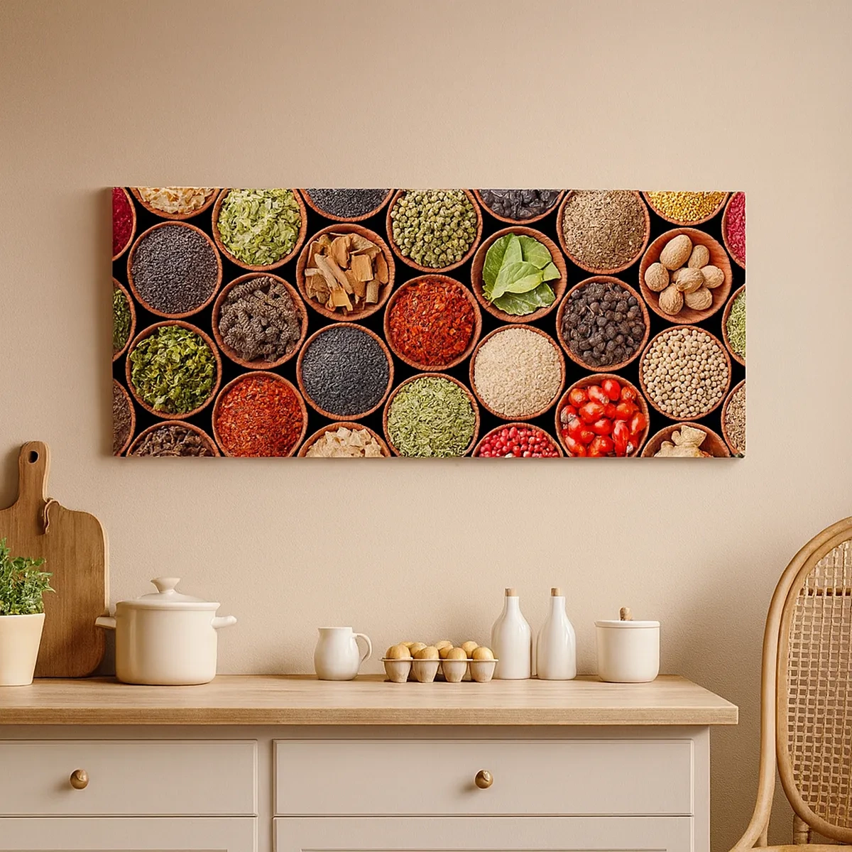 Lærredstryk - Billede på lærred - Alle verdens smage - 30x30 cm